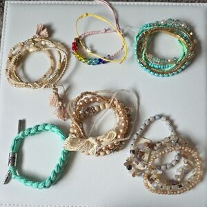 Colorful Beaded Bracelet Set